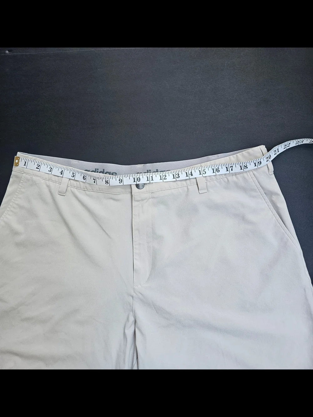 ​Men's Adidas Performance Chino Shorts Gray Size 40 Lightweight Athletic Golf